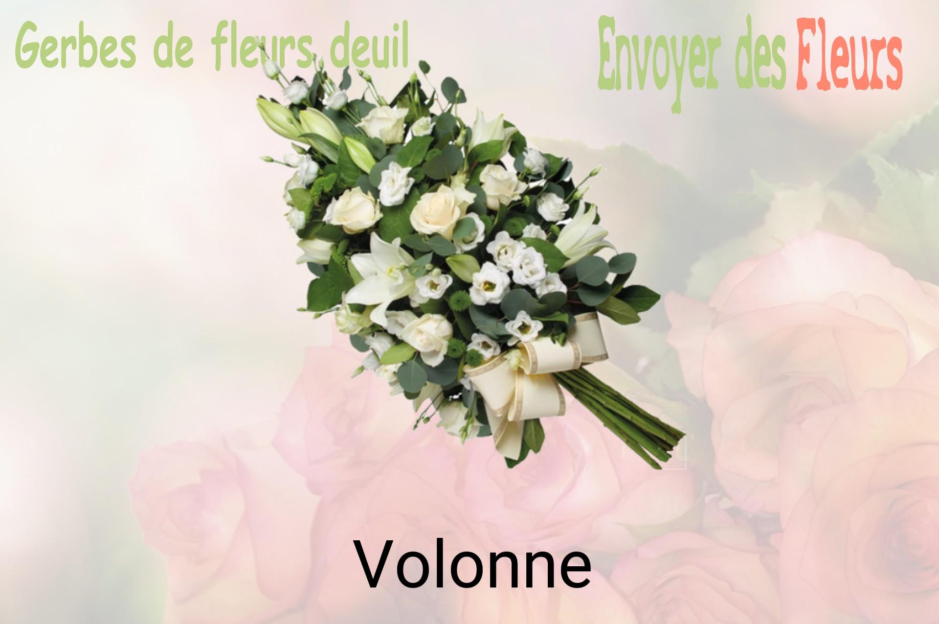 Gerbe de fleurs de deuil livrée à Volonne